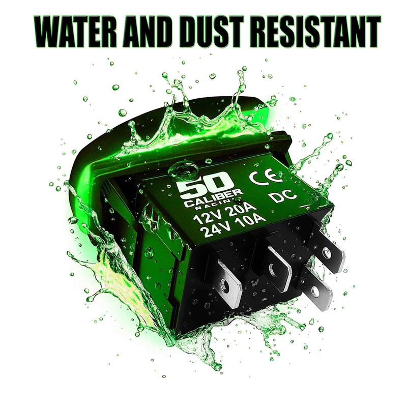 Waterproof Funny Rocker Switch 12v ON/Off, LED Backlit with Etched