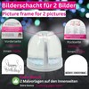 50007 Snow globe photo with base black with snow