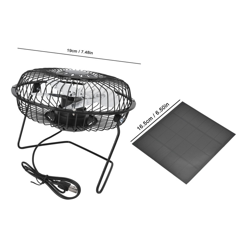Solar Panel Fan 4.5W 6V Solar Panel USB Monocrystalline Silicon
