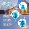 Santanelo Santanelo 4ft Lighted Artificial Blue Christmas TreeSmall Snowy Artificial