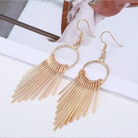 Boho Tassel Earrings Vintage Boho Earrings Beaded Tassel Dangle Drop Earrings Bohemian Chandelier Earrings Summer Beach Jewelry Gifts