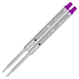 Lanier Combo Pack - 2 Pack - Monteverde® Soft Roll™ Ballpoint W13 Paste Ink Refill Compatible with Most Waterman® Style Ballpoint Pens - Purple (Medium Tip 0.7mm)