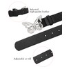 Coubeau Wide Women's Belt - Fashionable Rhinestone Butterfly Buckle Hole