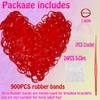 Yowamho 900 Red Rubber Band with 24 S-clips and 1