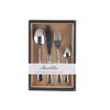 APOLLO Stainless Steel Martele Cutlery Set, Set of 16, Silver,