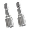 FOCKEAMS 2Pcs 8mm/0.31in Magnetic Nut Setter Driver Drill Bit,Quick-Change,Impact Nut