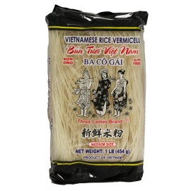 Three Ladies Vietnamese Rice Stick Vermicelli Gluten Free 16oz Pack of 3