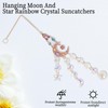 Sun Catchers Crystal, Prisms Suncatchers with Sun Moon and Stars