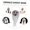 WOONEKY Zombie Horror Grimace Ghost White Hair Full Comfortable for