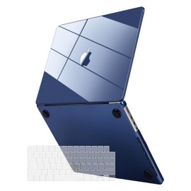 MOSISO Compatible with MacBook Pro 14 inch Case 2024-2021 M4 M3 M2 M1 A3112 A3185 A3401 A2918 A2992 A2779 A2442, Surpass Natural Beauty Protective Plastic Hard Shell&Keyboard Cover, Crystal Midnight