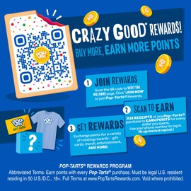 Pop-Tarts Toaster Pastries, Breakfast Foods, Kids Snacks, Frosted Cookies and Creme (8 Pop-Tarts)