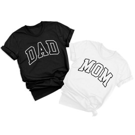 Mom and Dad Shirts Pregnancy Announcement Tshirts Couple Matching Outfits Pregnancy Reveal Mother Fathers Day Tee