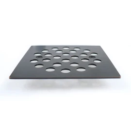 Poyde 4-1/4 Inch Screw-in Square Floor Drain Cover Replacement Shower Grates with Screws (Oil Rubbed Bronze)