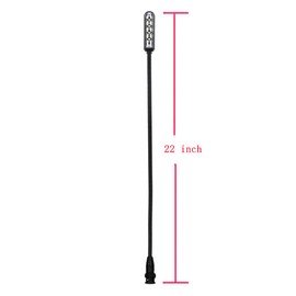 JXRYWF 22 inch BNC Port Flexible Gooseneck Light DJ Mixer LED Gooseneck Lamp for Light Control Equipment (BNC Port)