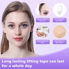 Face Lift Tapes, Neck Lift Tapes Ultra-Thin & Transparent Facial Neck Lifting Bands Set Neck Lift Stickers, Face Neck Rescue Instant Correcting Strips, Tightening Lift Neck and Face Sagging Skin