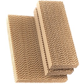 Hessaire Replacement Evaporative Cooler Pads - Swamp Cooler Replacement Pads Corrugated Build - Low Odor Xel50 Media Evaporative Cooling Pad for 3100 CFM Cooler Fan - 3 Panels, 21.75” x 10” & 18”