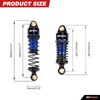 RCAWD 4PCS Aluminum Shock Set, 58mm for ARRMA 1/18 ARA2102