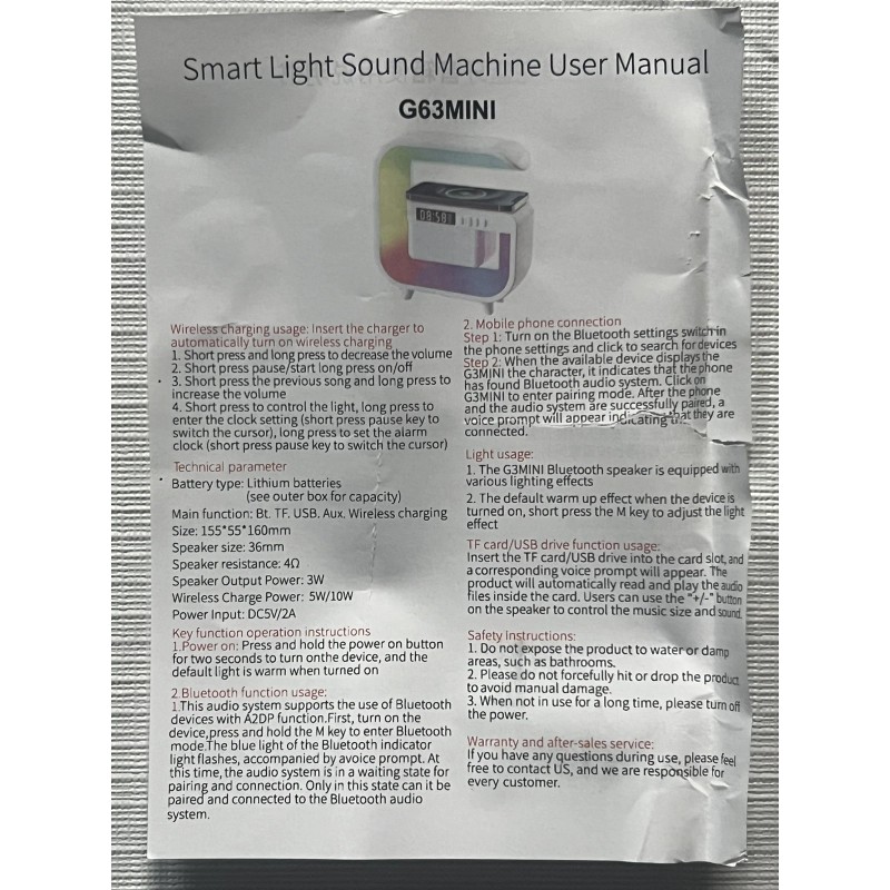 Sound+Sleep Mini RGB Sound & Sleep Machine with Wireless Charging