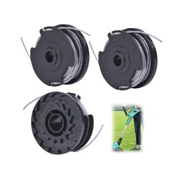 3 Pcs Strimmer Spool Line for Bosch Grass Trimmer ART 30-36 LI, ART 30, ART 27 and ART 24, F016800351 Replacement String Trimmer Spool Line Φ1.6mm x 6m, Standard Double Autofeed Rainproof Nylon Spools