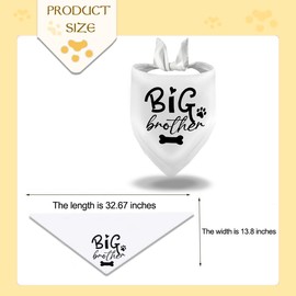 Big Brother Dog Bandana Gifts for Dog Dogs Pregnancy Announcement Gifts for Small Large Dogs New Baby Gifts Baby Announcement Gifts Big Brother Gifts