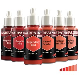 The Army Painter, Warpaints Fanatic Flexible Triad: Warm Reds 6 x 18ml Acrylic Paint Miniature Hobby Paint For Miniature Wargaming
