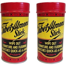 Tibet Almond Stick Scratch Remover - Touch Up and Repair Hardwood, Furniture, Floors Instantly - All-In-One Kit for Restoration of Cabinets, Vinyl, and More - Odorless, Colorless, Non-Toxic (2 Pack)