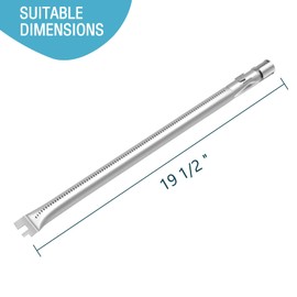 STCNADCR 4Pack 62752 Grill Burner for Weber Genesis 300, Genesis E310 E320 E330 S310 S320 S330 Gas Grill with Front Control Knob, 19.5" Burner Replace Genesis e330 Parts