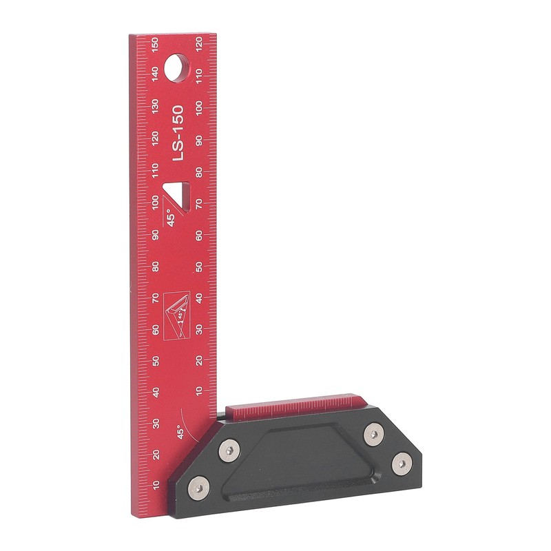 150mm Double 45 Degree Woodworking Angle Ruler L Measurements Ruler