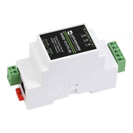 Waveshare RS485 to RJ45 Ethernet Converter Module, Industrial Rail-mount RS485 Serial Server,TCP/IP to Serial Module,300~115200 bps Baudrate,10 / 100M auto-negotiation RJ45 connector