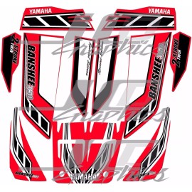 banshee yamaha banshee full graphics kit special edition ..THICK AND HIGH GLOSS