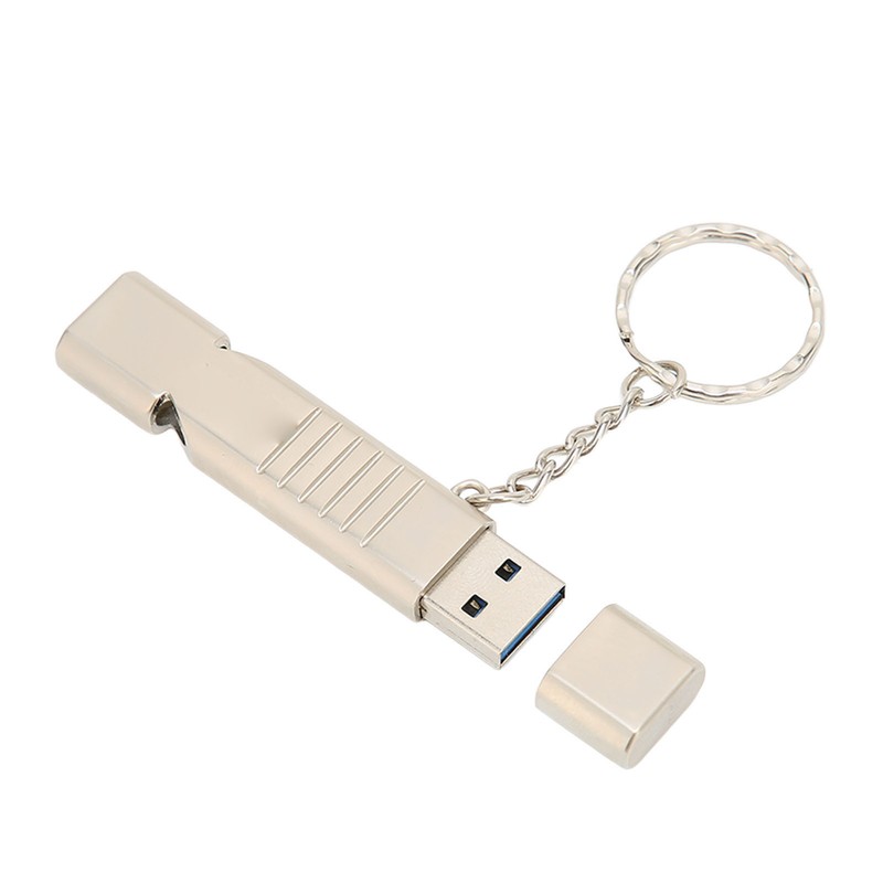 Whistle Flash Drive SOS Outdoor Waterproof USB3.0 120dB Sound Multifunction