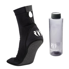 SportVerbindet Beach Volleyball & Sand Football Socks with Kevlar Soles, Durable and Comfortable, Hydro Set Black