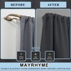 Mayrhyme Double Curtain Rods, Wrap Around Curtain Rod for Windows,