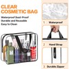 9 Pcs Clear Makeup Bag Set, Clear Makeup Bag Set,