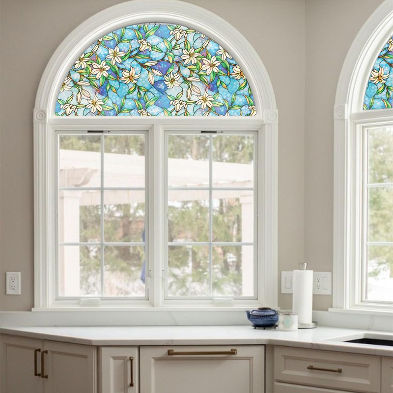 Autotech Park Precut Orchid Arched Window Film Shade, Self Adhesive