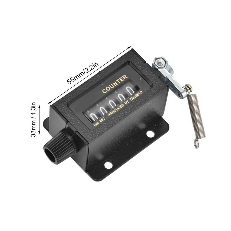 Manual Counting 5-Digit Digit Counter Hand Counter, Mechanical Manual Counter