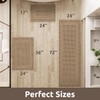AMOAMI Waffle Bath-Mat, Absorbent Bath Mats for Bathroom Non Slip,