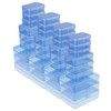 LJY 36 Pieces Mixed Sizes Rectangular Empty Mini Plastic Storage