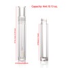 COSIDEA 25pcs Empty Round Full Clear 4ml 0.13oz lip gloss