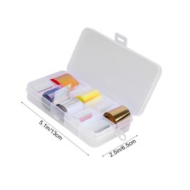 Healeved Create Your Own Nail Art 3 Sets Nail Enhancement Stickers Holographic Nail Wraps Removable Nail Decals for Women's Parties