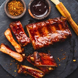 Today Gourmet Foods of NC - Wild Boar Baby Back Ribs - 13oz. Baby Back Rib Racks (6-13oz. Racks)