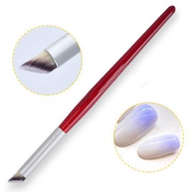 WOKOTO Nail Gradient Brush With Red Wooden Handle Nail Drawing Brush Uv Gel Design Builder Painting Pen