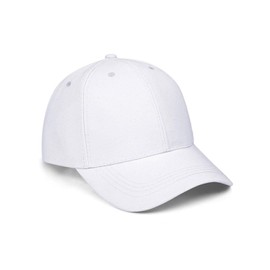 TPZORJX 1 x Unisex Baseball Cap, Leisure Baseball Cap, Men and Women, Sun Protection Baseball Cap, Adjustable Cap with Peak, for Outdoor Running, Tennis, Golf, Travel - White