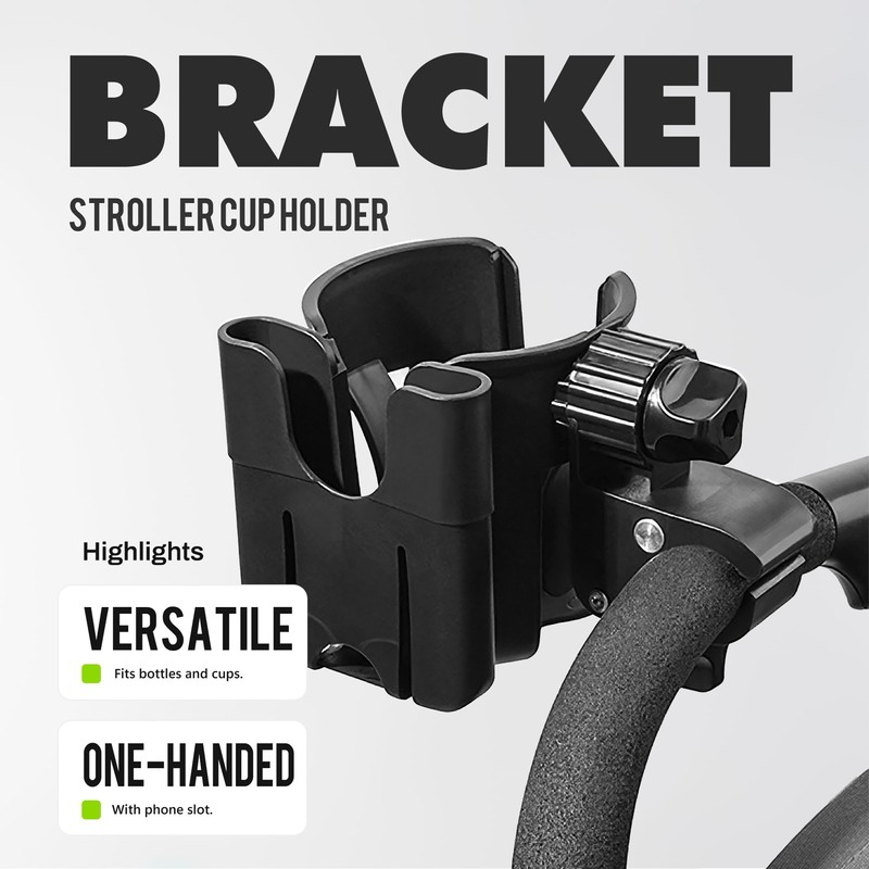 Li & Zhao Universal Stroller Cup Holder - 2-in-1 Wheelchair