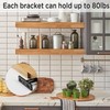 YEYIT 4 Pcs Floating Shelf Fixings 5 Inch Galvanized Solid