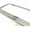 License Plate Frame 1pc 3D "S" Emblem Badge Stainless Steel