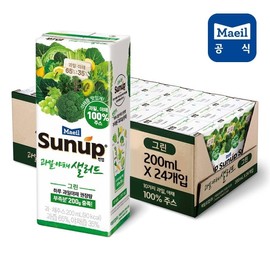 Daily Sunup Fruit Vegetable Salad Green 200ml 24 Pack / 매일 썬업 과일야채샐러드 그린 200ml 24팩