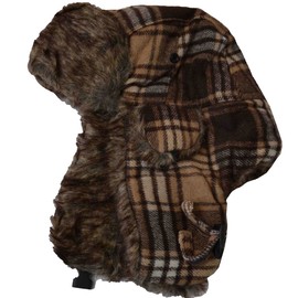 Nayt Men's Trapper Russian Winter Aviator Hat (Khaki)