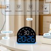 Digital Alarm Clock, Small Semicircle Shaped Led Alarm Clock, Night