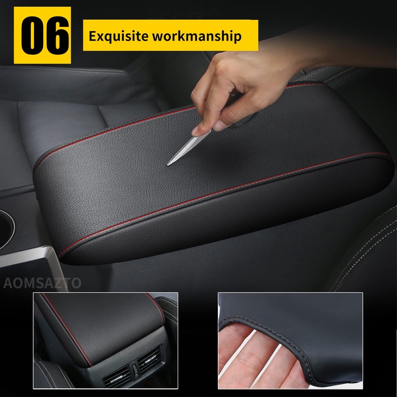 AOMSAZTO Center Console Armrest Cover for 2011-2021 Grand Cherokee Jeep